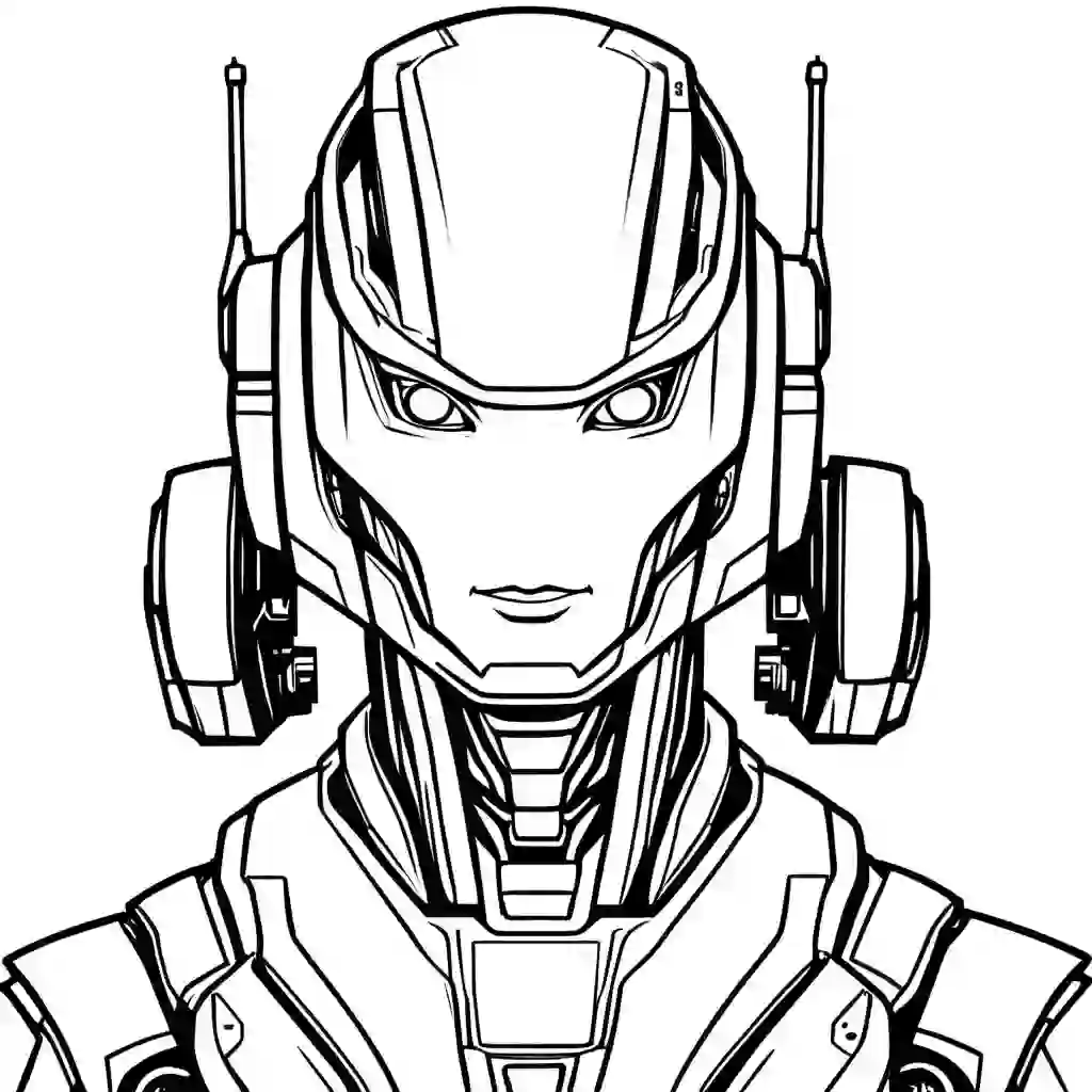 Humanoid Robot coloring pages